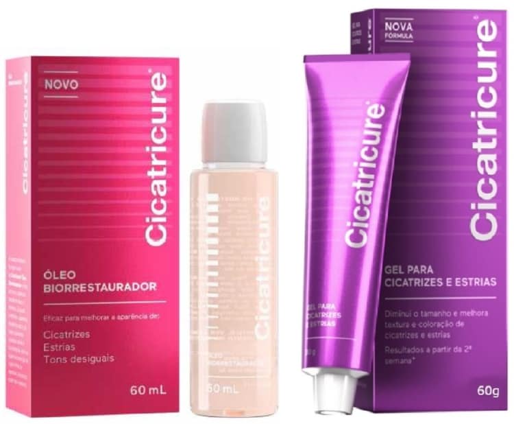 Cicraticure e restaurador para estrias cicatricure para estrias